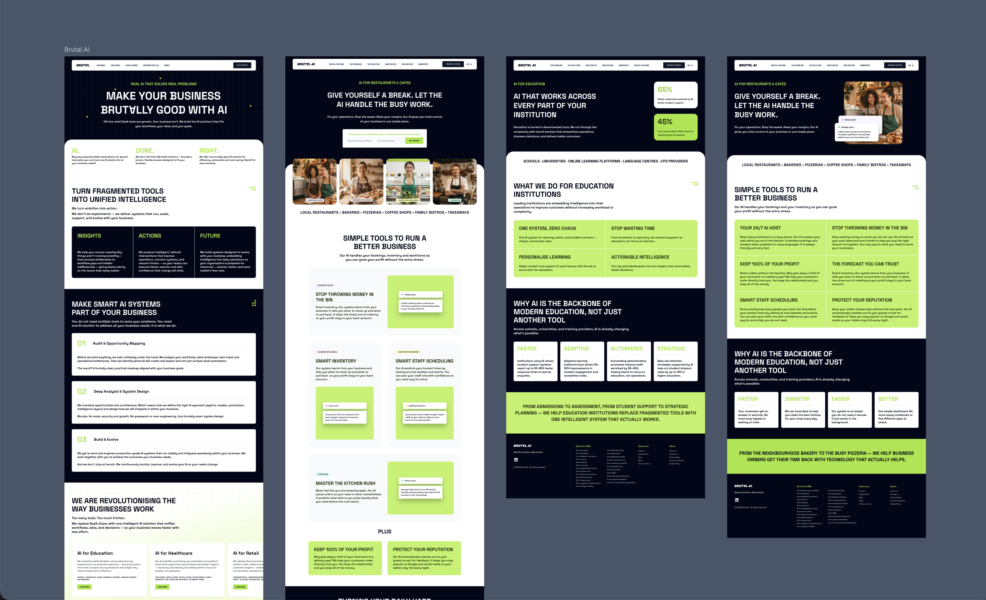 Brutal AI Brand & Website