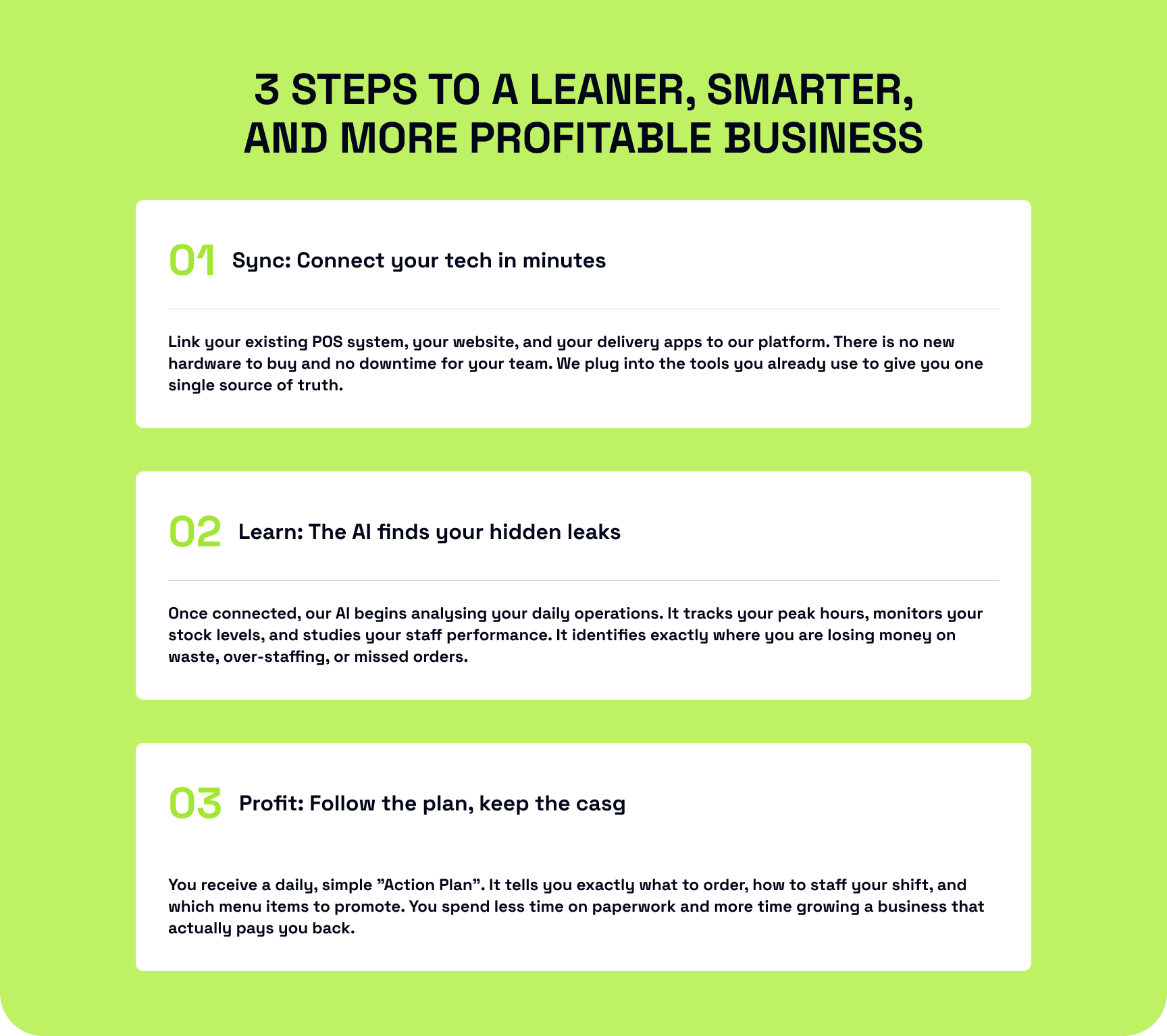 Brutal AI process and integrations section